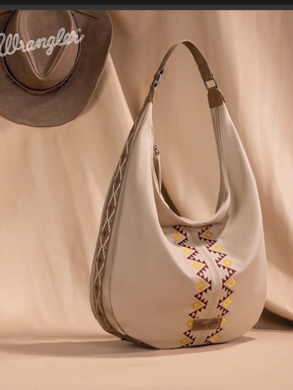 Wrangler Boho Western Hobo Bag NWT